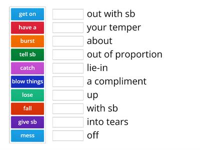 High Note, Unit 3A, vocabulary: matching phrases