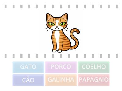 ENCONTRE O NOME QUE  CORRESPONDE A CADA IMAGEM : ANIMAIS DOMÉSTICOS