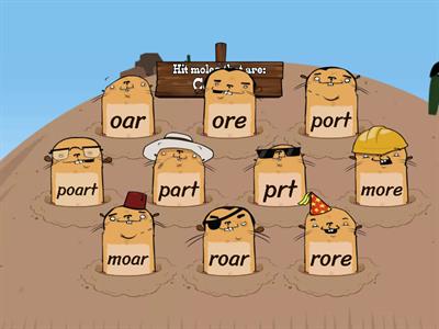 oar, or, ar, ore words