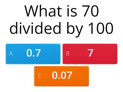 Multiplying and dividing by 10 and 100 