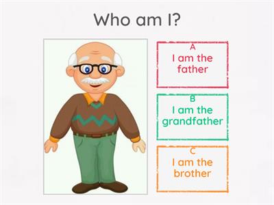 Family Members Quiz-Senior Infants