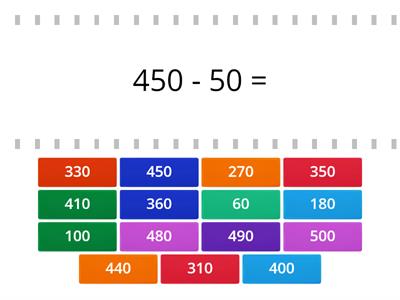 Matematika összeadás,kivonás fejben 500-ig 3.osztály 