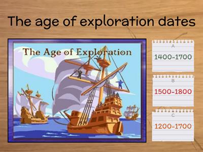 Age of exploration Quiz