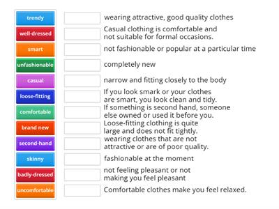 Prepare4_Unit2-Clothes:adjectives