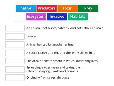 Stopping Animal Invaders (Gold 165-T) Vocab