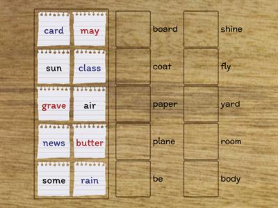 Lesson 1.1: Matching word parts