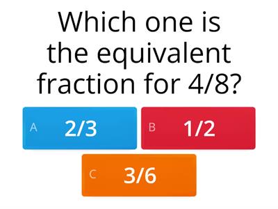Easy Grade 3 Equivalent Fractions