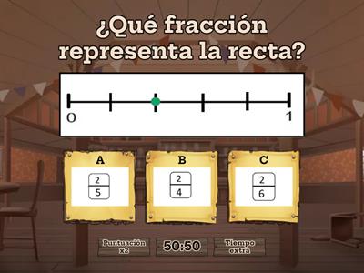   FRACCIONES EN LA RECTA NUMERICA