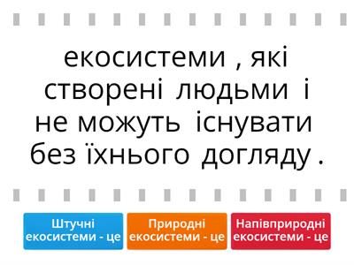 Екосистеми та їх складові. Урок №79