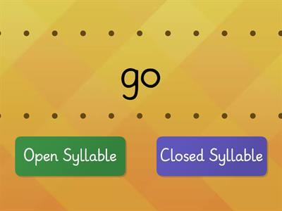 Open & Closed Syllables - primary background