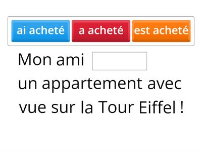 Passé composé (une journée à Paris !) I