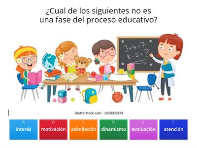 PREGUNTAS - PROCESOS DE EVALUACIÓN Y COMPONENTES PERSONALES DEL PROCESO EDUCATIVO