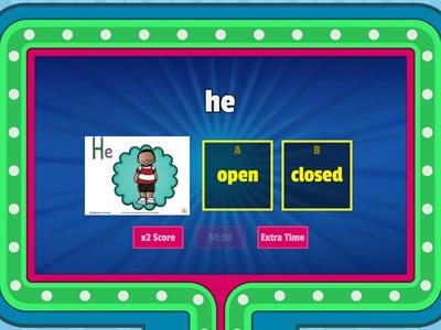 Closed or Open Syllable