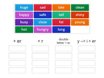 Comparative adjectives