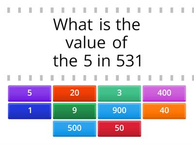 Place Value - Find the Match