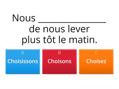 Conjugaison verbes du 1er groupe et 2ème groupe