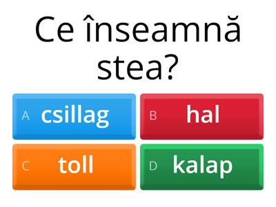 Cuvinte română-maghiară