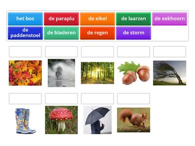 Verbinden Woordenschat - de herfst - groep 3/4/5 #Meester Max