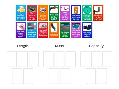 TASK 2 Length, Mass, or Capacity?