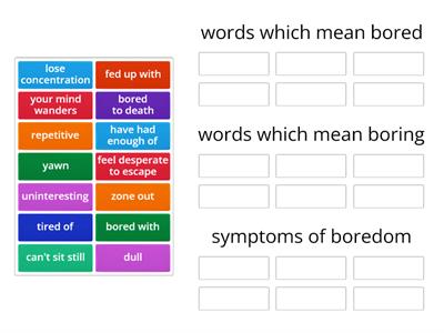 U5.2 Boredom Vocab