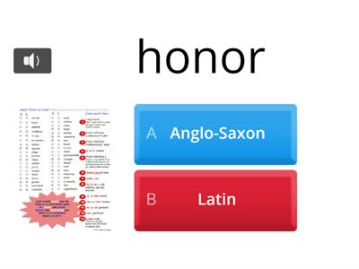 Lesson 2-16: Anglo-Saxon or Latin?