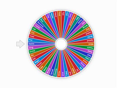 Bingo - irregular verbs