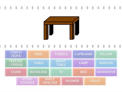 KIDS 2 - Exam Review - Furniture