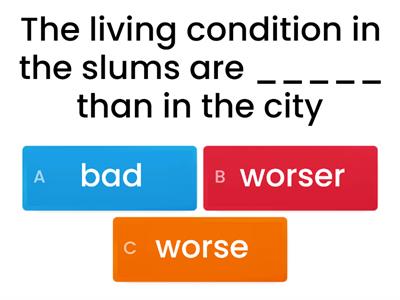 Forming irregular comparative adjectives