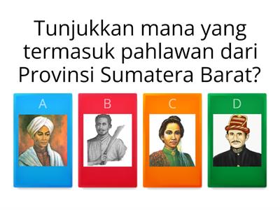 Mengelompokkan Nama Pahlawan Berasal Dari Sumatera, Jawa, Bali dan Kalimantan
