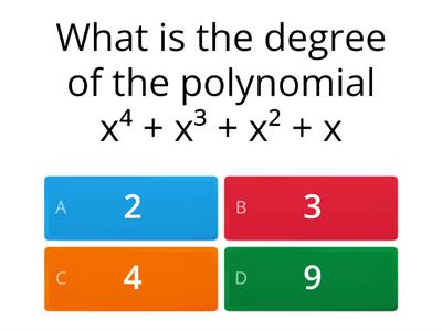 Classify Polynomials