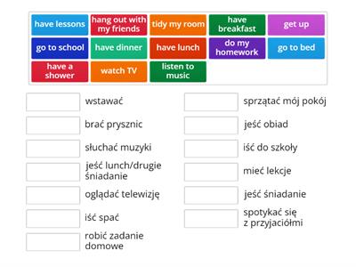 unit 6 daily activities