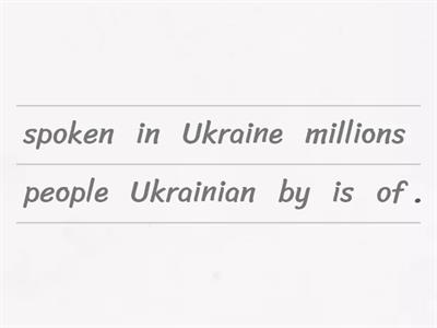 Ukraine +Present Simple Passive Voice