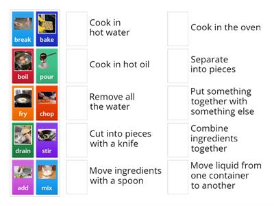 Cooking Vocabulary - Verbs