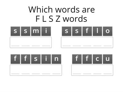 F L S Z unscramble words