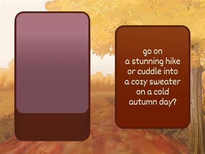 Would you rather...? Autumn Activities Cards B1+