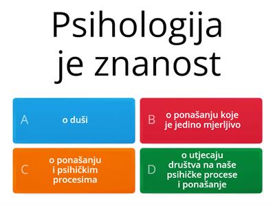 Određenje psihologije