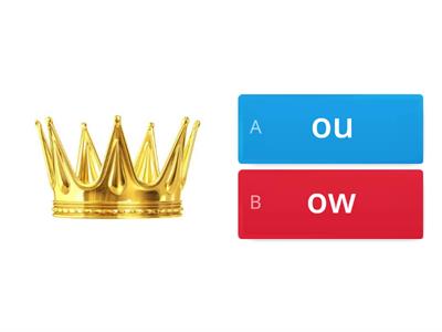 choose the spelling - ou or ow