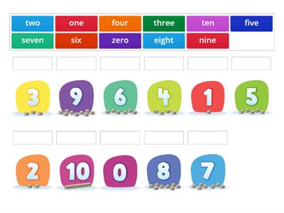 Grade 1 Numbers 0 to 10 Match up