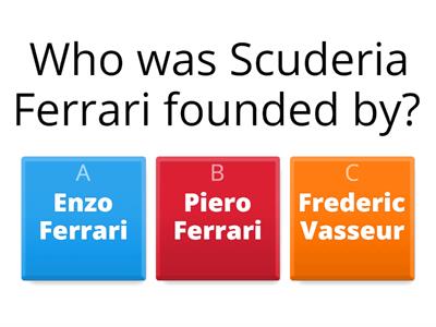 Ancestor of Formula 1(Scuderia Ferrari)