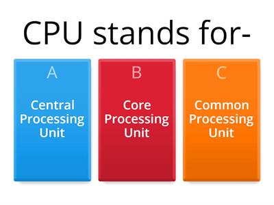 components OF A COMPUTER