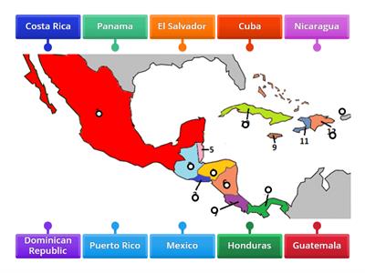 Central America countries