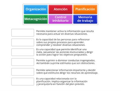 Funciones ejecutivas: 1 