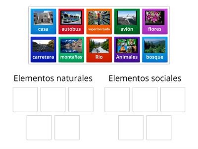 Elementos naturales y elementos sociales