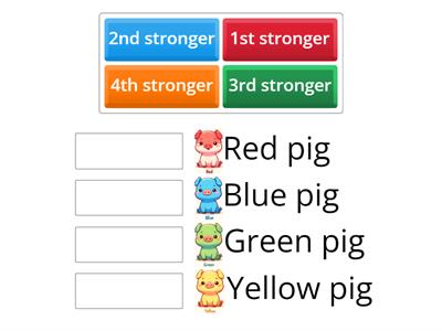 Oink Oink Link Puzzle Question 3. Who is stronger?