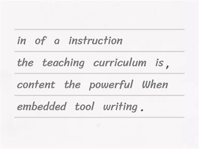 TWR Sentences Warmup