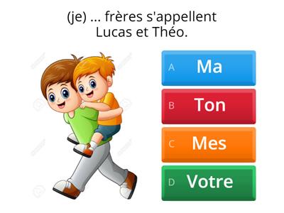 Les adjectifs possessifs  fle