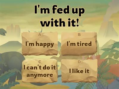 What do the following emotion idioms mean?