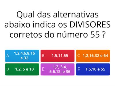 Retomada de conteúdos de Matemática 