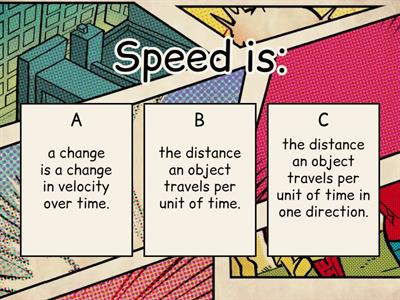 Speed, Velocity and Acceleration Baseline!