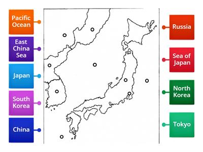 Japan Map Activity